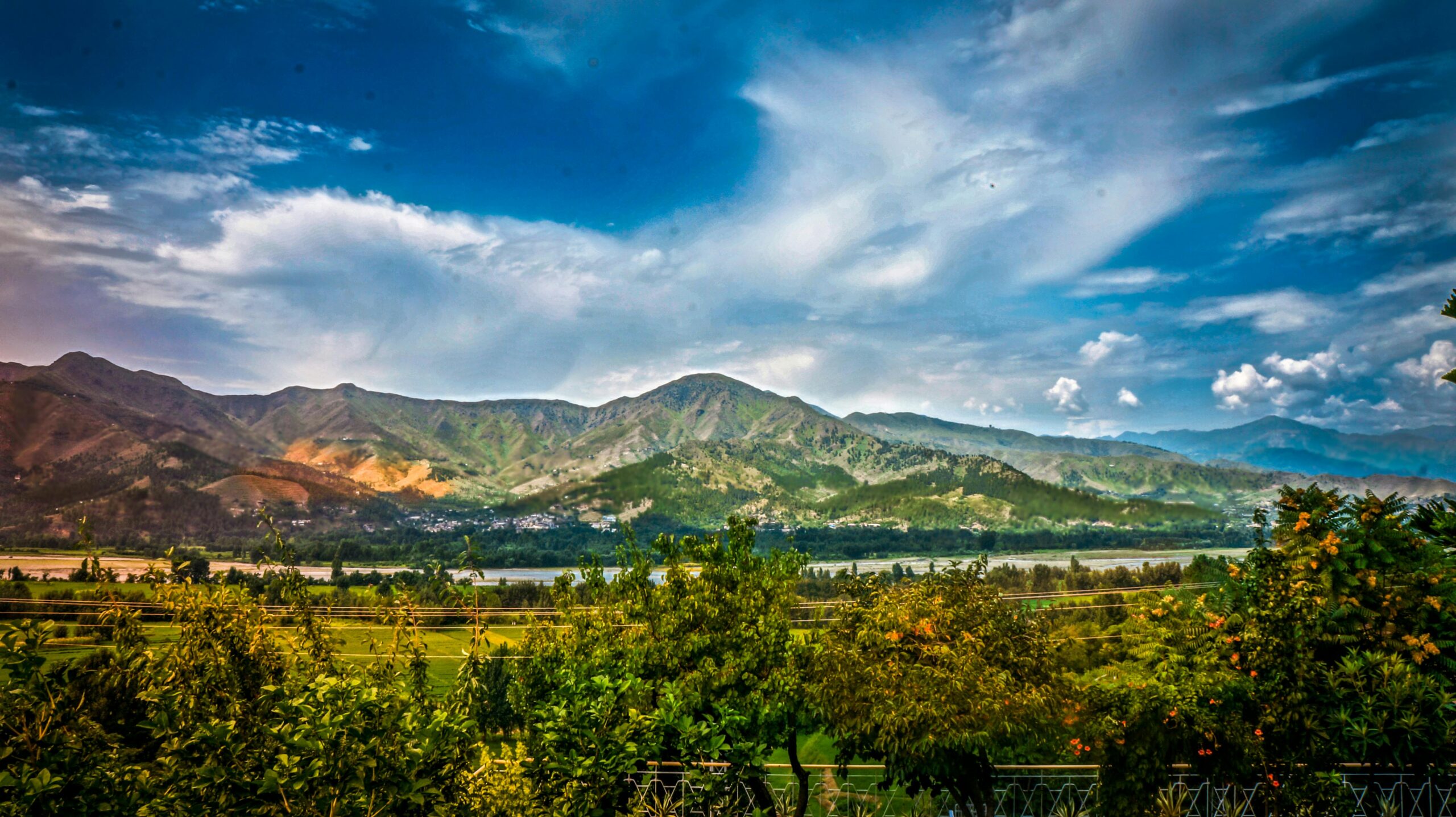 Swat River and Mountains
